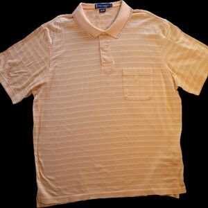 Daniel Cremieux Peach Short-Sleeve Polo with Pocket